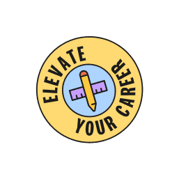 Elevate your career sticker
